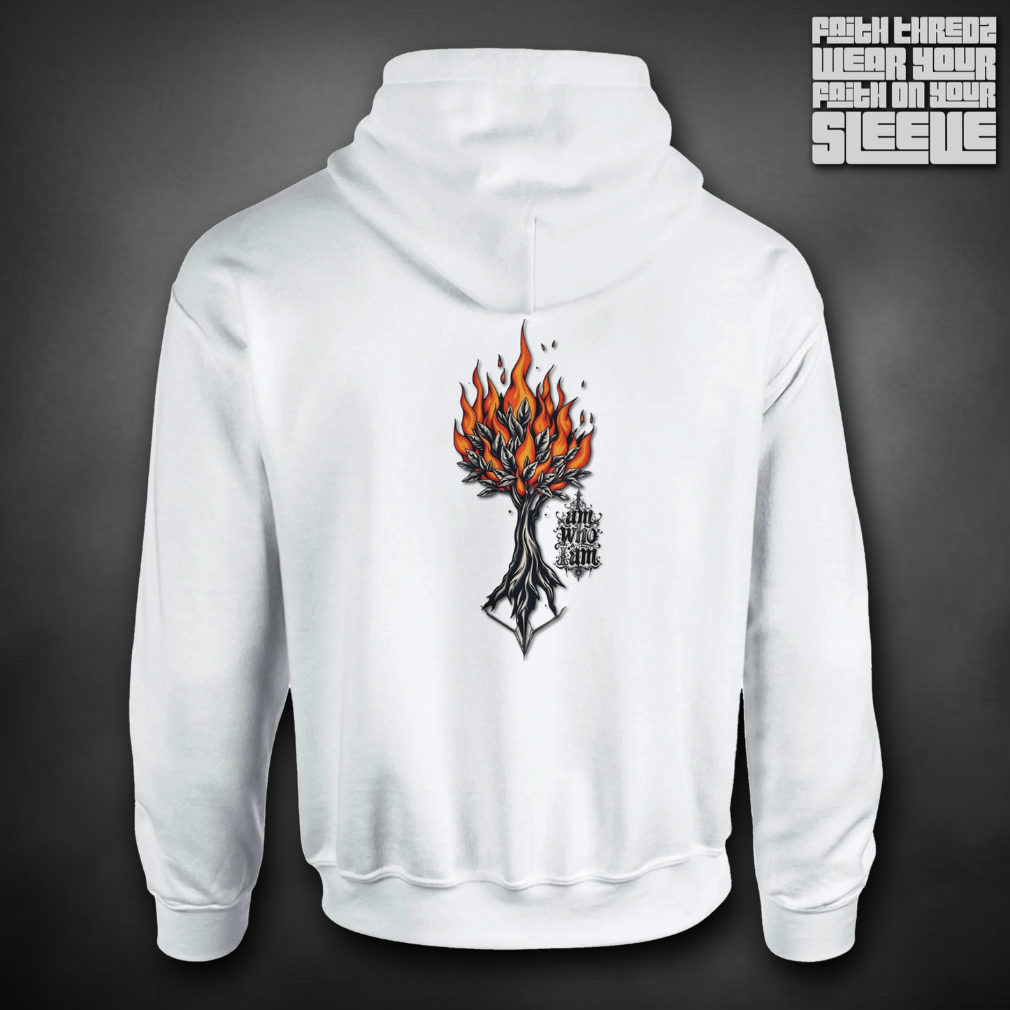I Am Who I Am Burning Bush Hoodie
