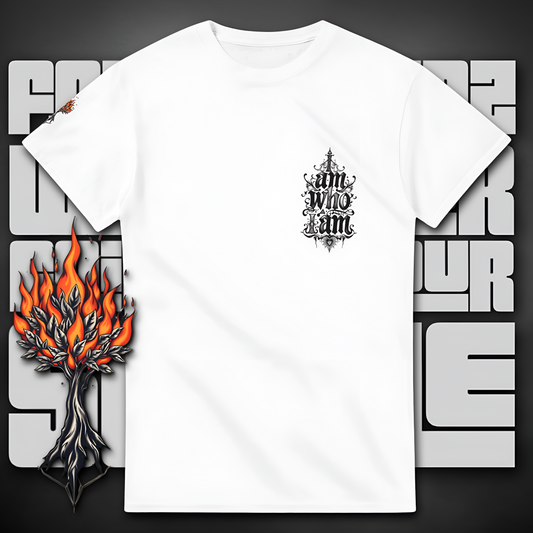 I Am Who I Am Burning Bush Tee